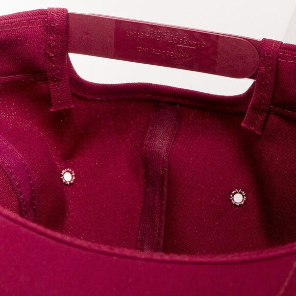 Canadian Club Classic Cap VTG Snapback Hat Gold Rope Trucker Burgundy - Picture 9 of 9